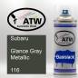 Preview: Subaru, Glance Gray Metallic, 116: 400ml Sprühdose, von ATW Autoteile West.